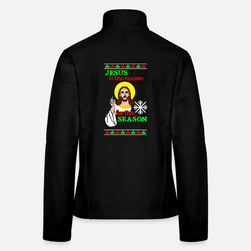 Jésus en est la raison Veste en tissu softshell Femme