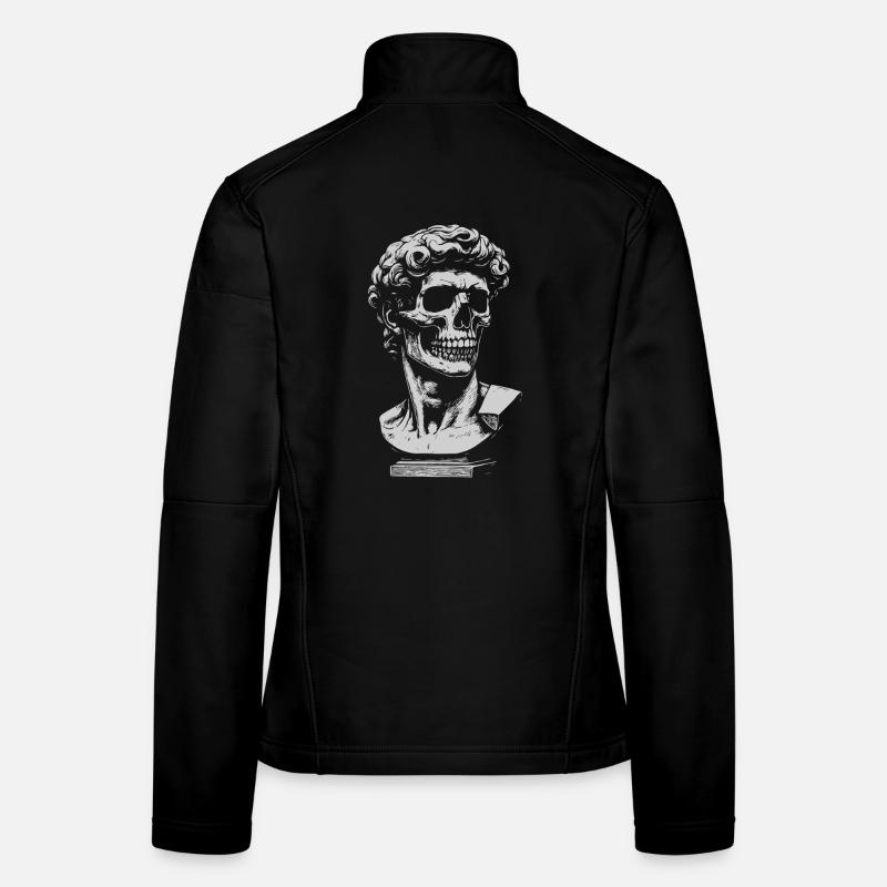 David Michelangelo Skull Bust Artwork Women's Softshell Jacket