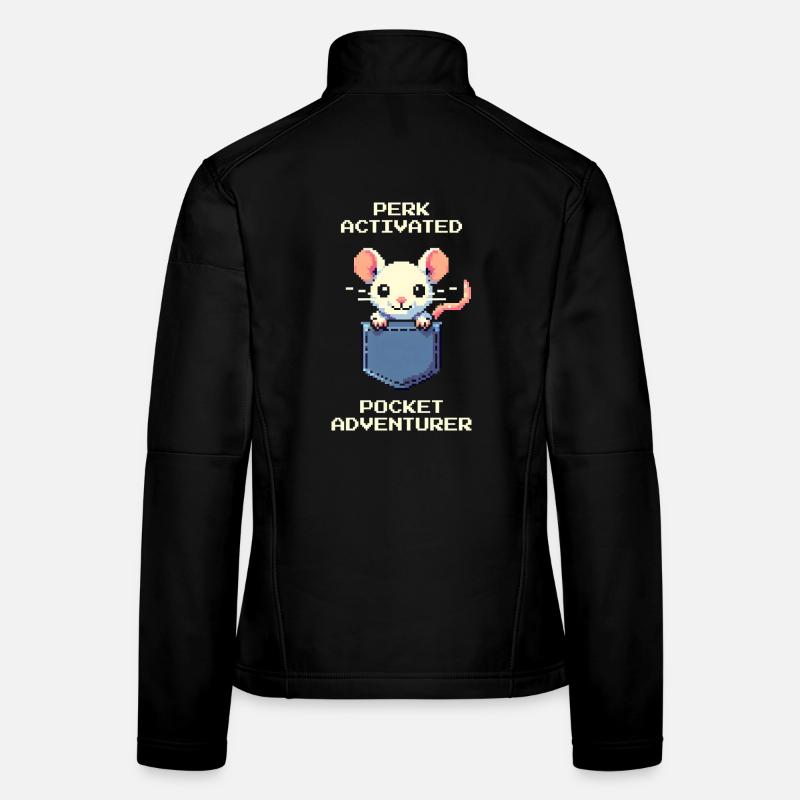 Atout activé : Aventurier de poche | Rat Veste en tissu softshell Femme