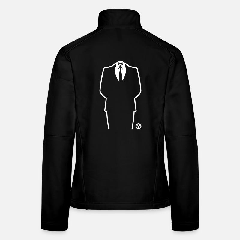 Anon Anzug Hacker Maske Shirt Frauen Softshelljacke