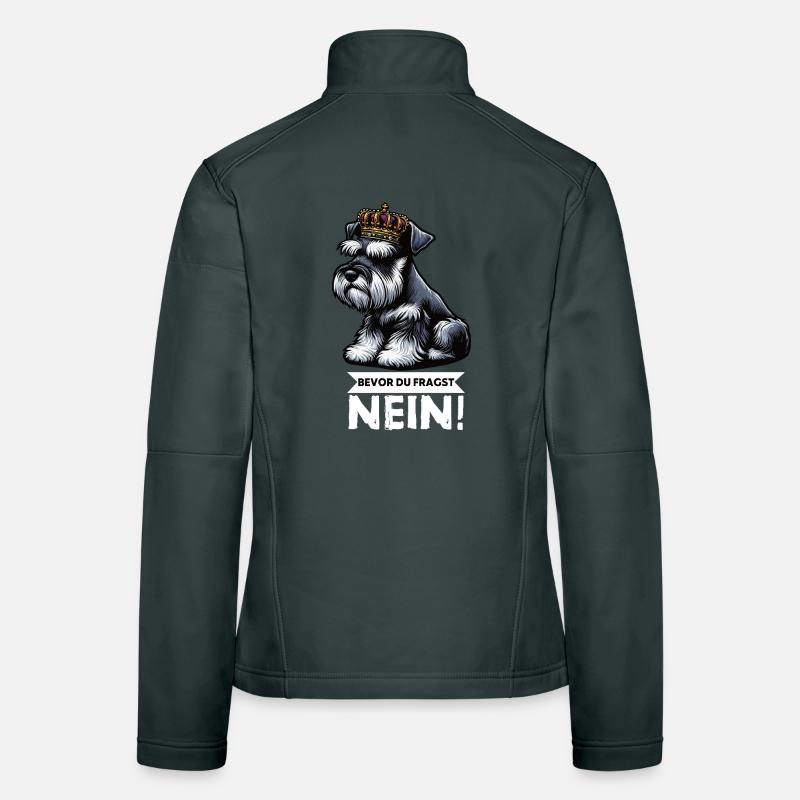 Avant que vous ne demandiez Pas de Schnauzer Géant Veste en tissu softshell Femme