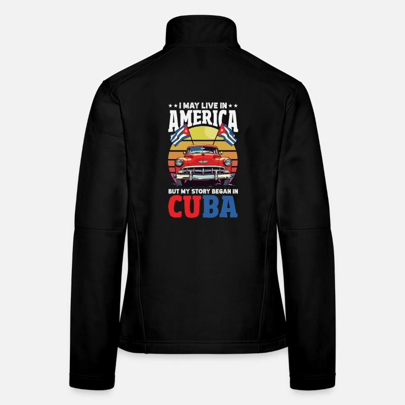 Cuba Pride & Home - Cuba Flag Design Women's Softshell Jacket