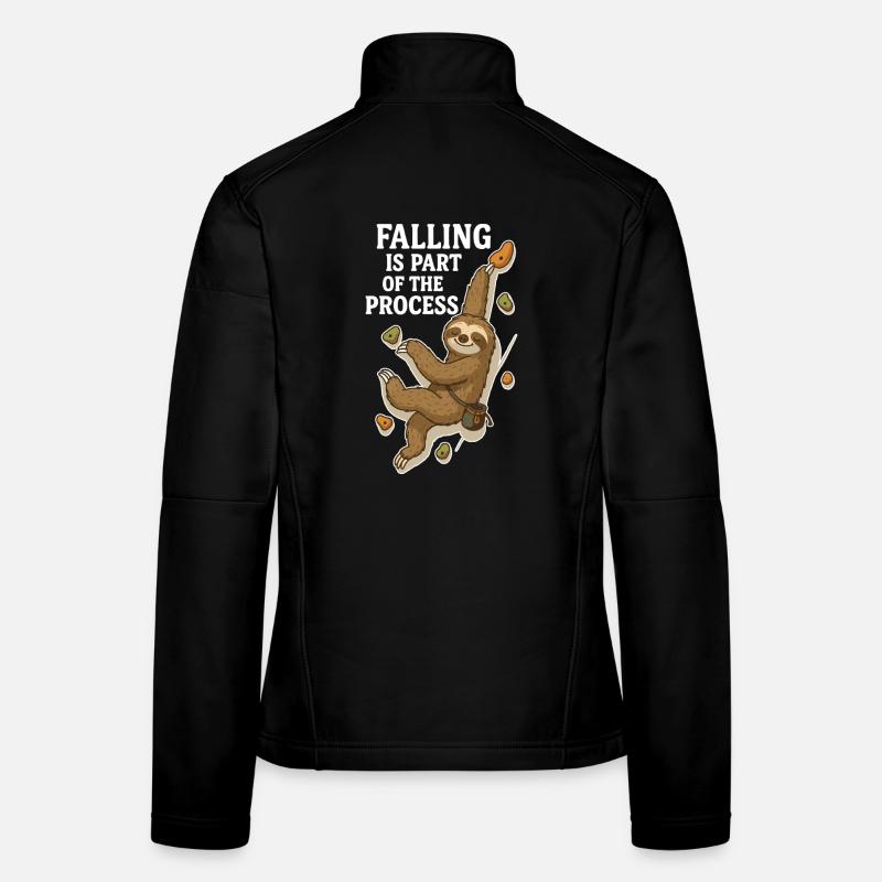 Bouldern Faultier – Falling is part of the Process Frauen Softshelljacke