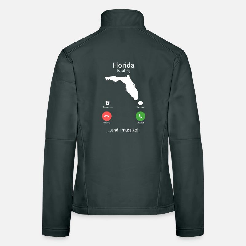 Florida Calling und I Must Go Phone Interface-Kunst Frauen Softshelljacke