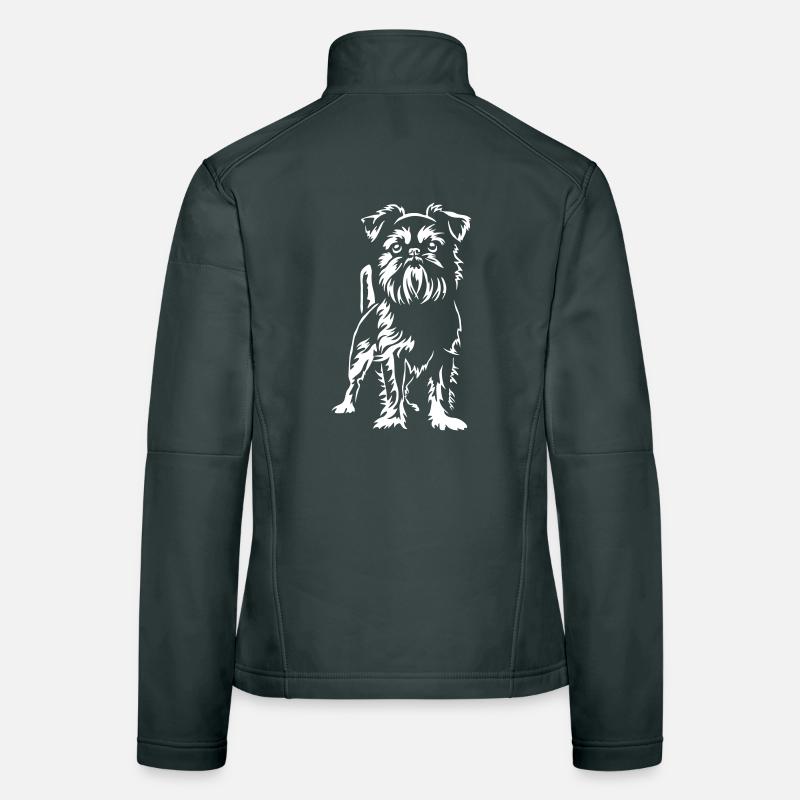 Brüsseler Griffon "Black Edition" Frauen Softshelljacke