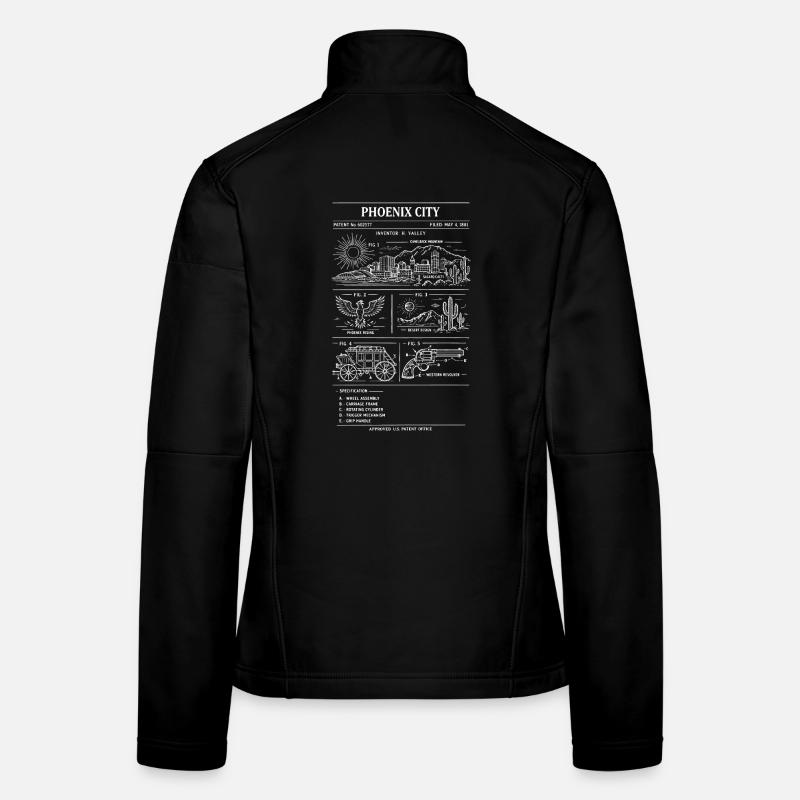 Plan directeur de la ville de Phoenix Veste en tissu softshell Femme