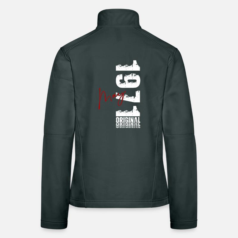 55th Birthday Gift Original May 1971 Women's Softshell Jacket