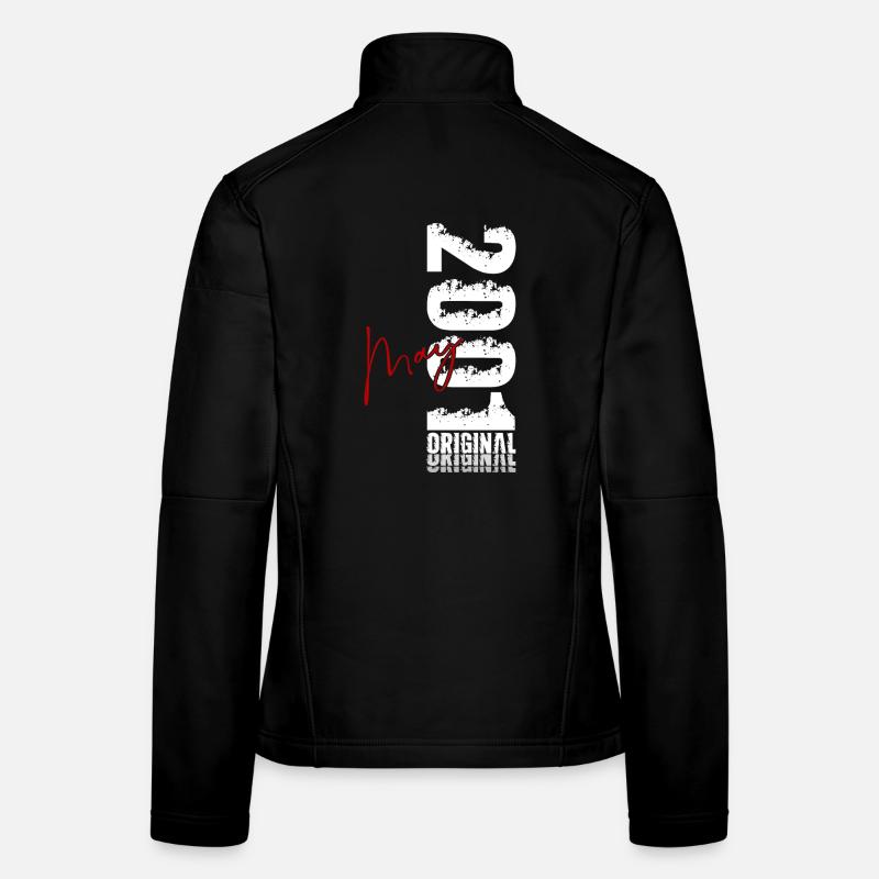 Cadeau du 25e anniversaire Original mai 2001 Veste en tissu softshell Femme
