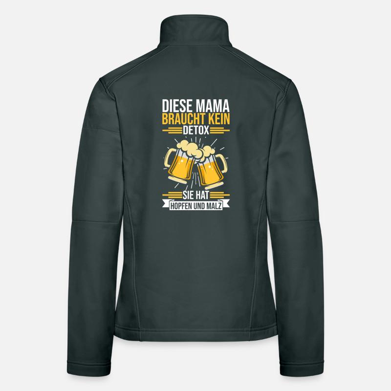 Bier Bierliebhaberin Mutter Mama Frauen Softshelljacke