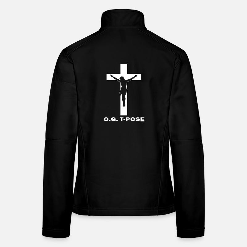 OG T-Pose Jesus Women's Softshell Jacket