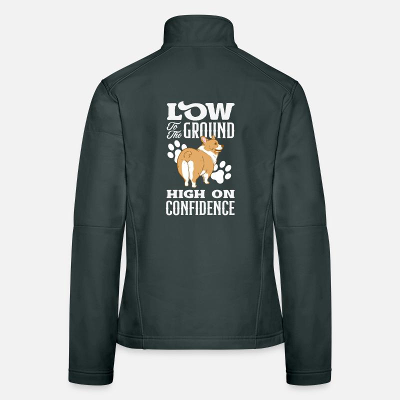 Kurze Beine, Große Einstellung, Corgi Frauen Softshelljacke