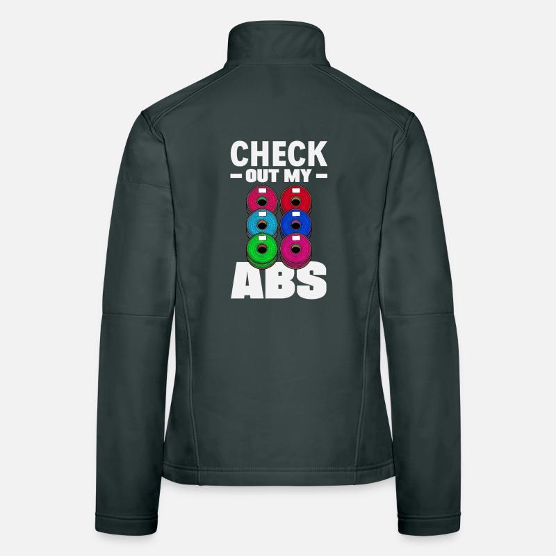 Regardez mon filament d’impression 3D amusant en ABS Veste en tissu softshell Femme