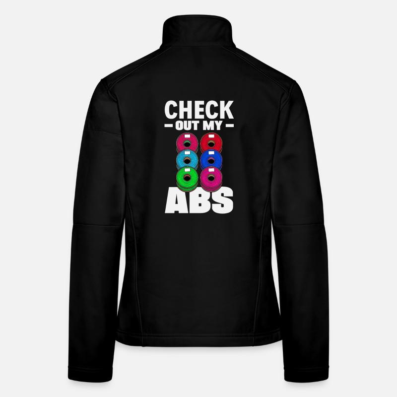 Regardez mon filament d’impression 3D amusant en ABS Veste en tissu softshell Femme