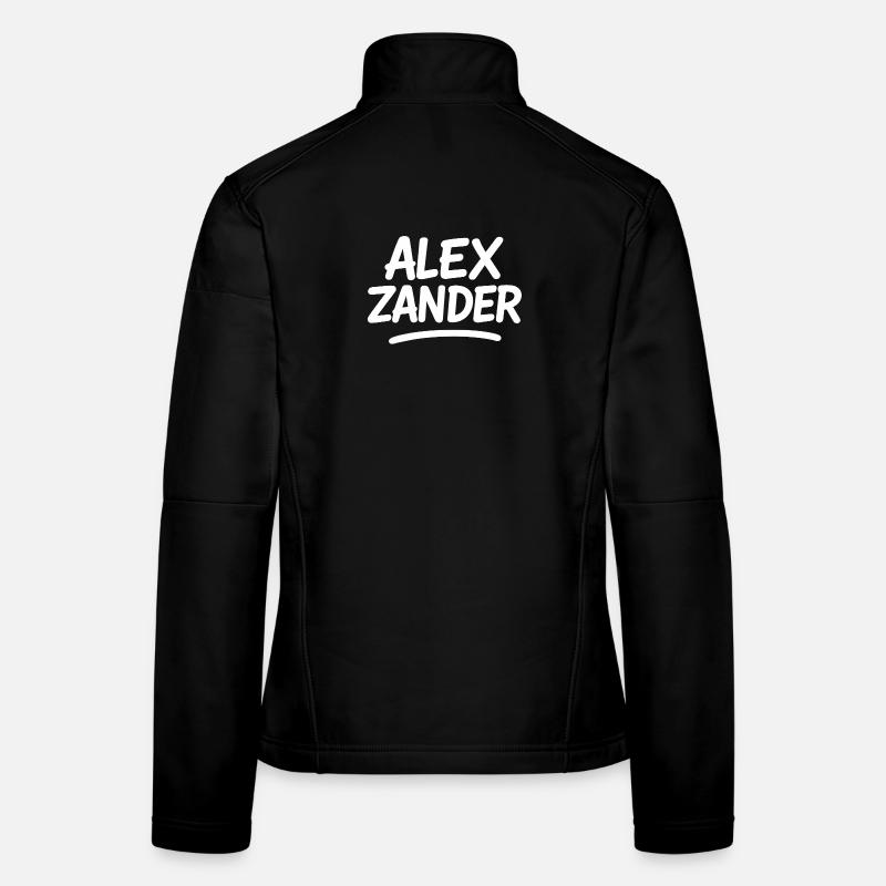Alex Zander Handschrift Logo - Frauen Softshelljacke - Schwarz