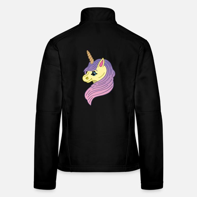 Kawaii Manga Einhorn Frauen Softshelljacke