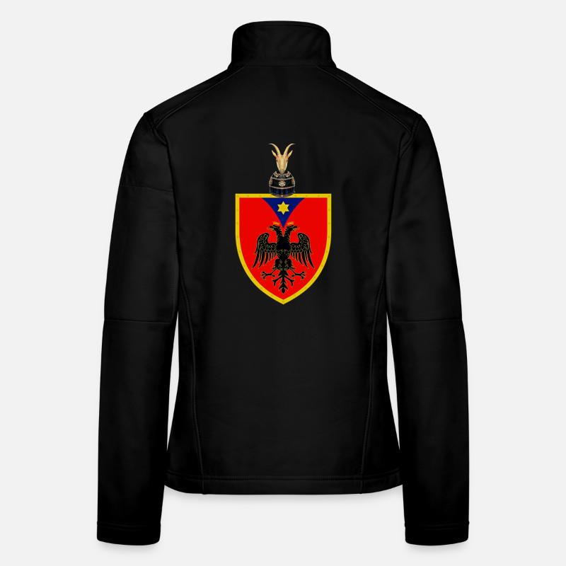 Shqipëria - Frauen Softshelljacke - Schwarz