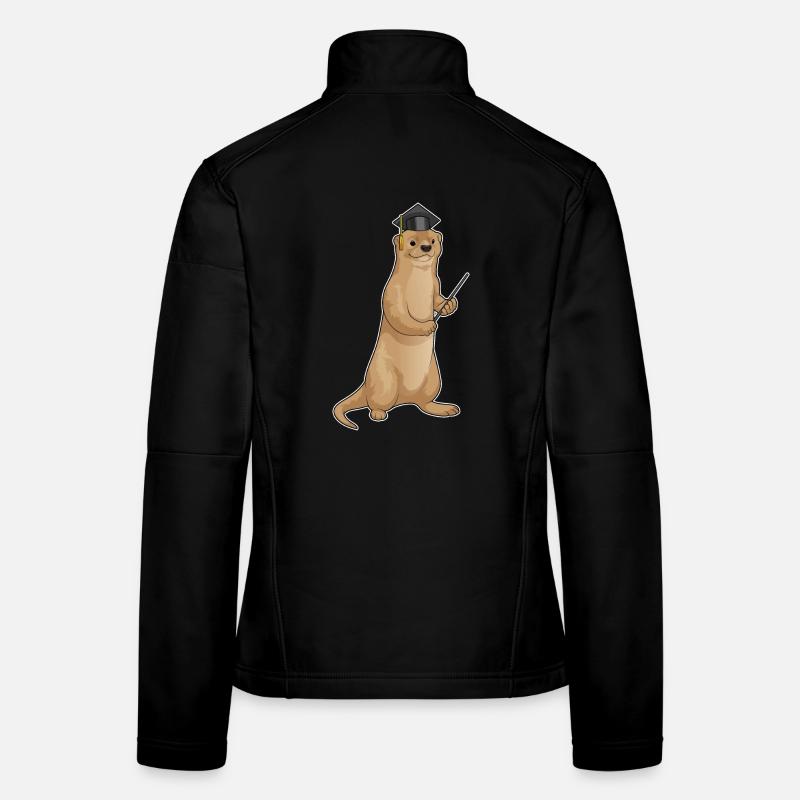 Cylindre du professeur Otter Veste en tissu softshell Femme