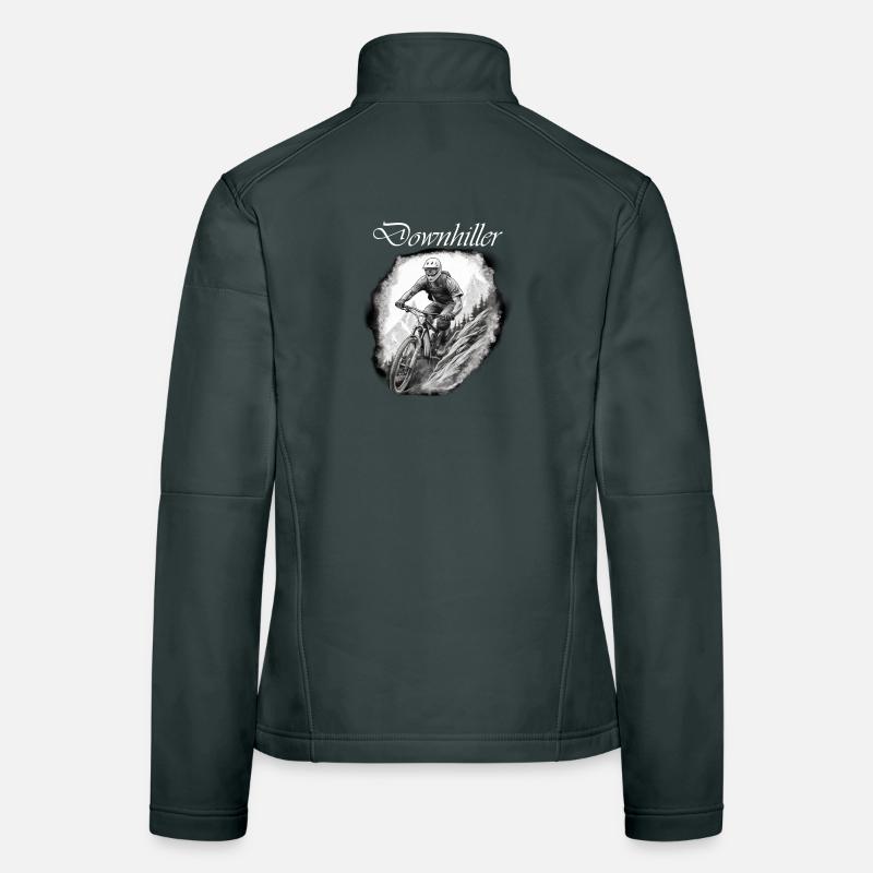 Downhiller weiß Frauen Softshelljacke
