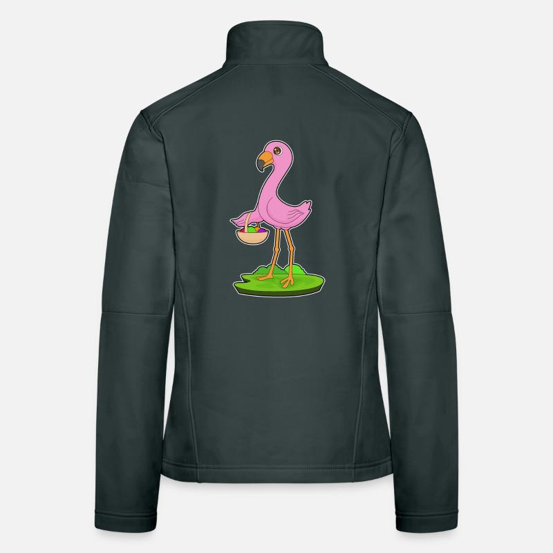 Flamingo Obstkorb Frauen Softshelljacke