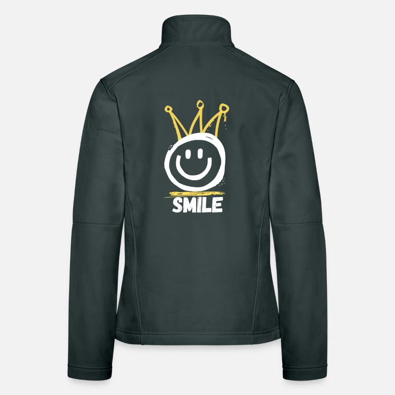 Graffiti de sourire Veste en tissu softshell Femme