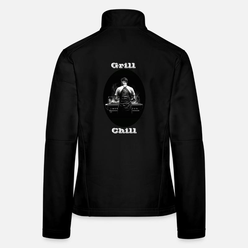 Grill Chill blanc Veste en tissu softshell Femme