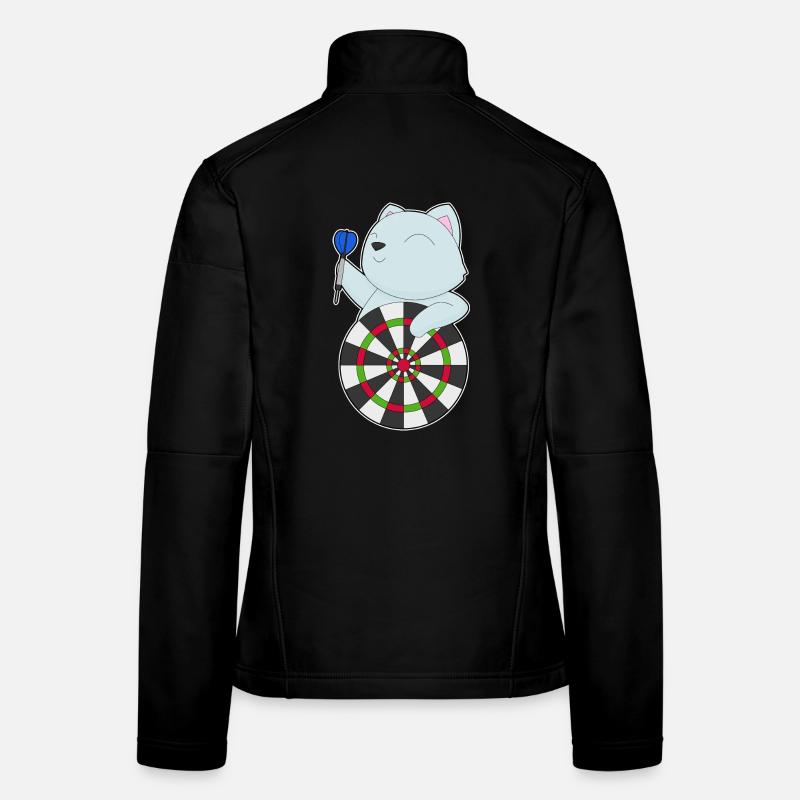 Cible de fléchettes pour chat Veste en tissu softshell Femme