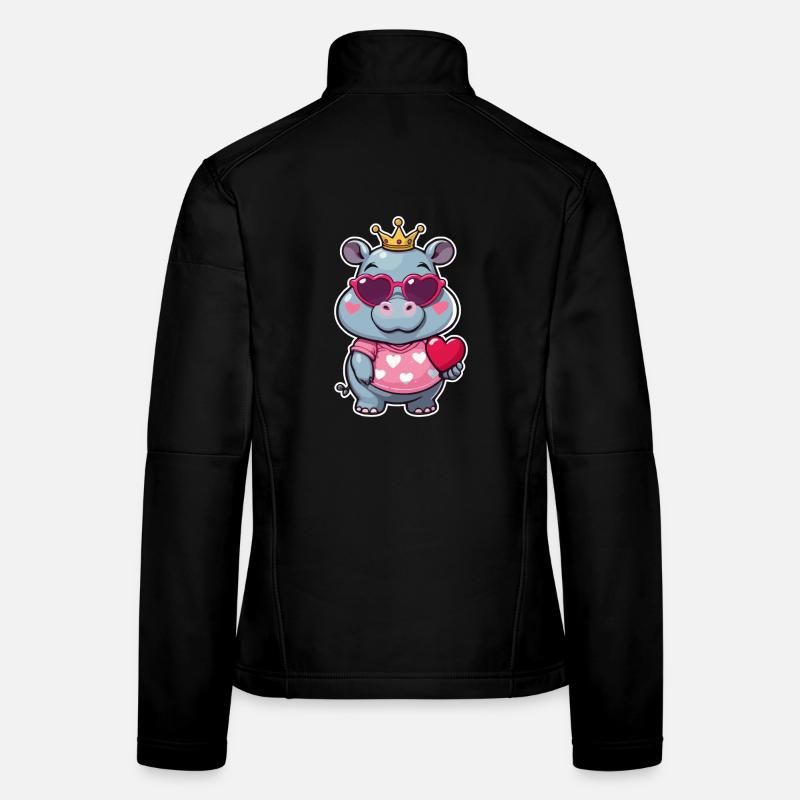 Nilpferd Frauen Softshelljacke