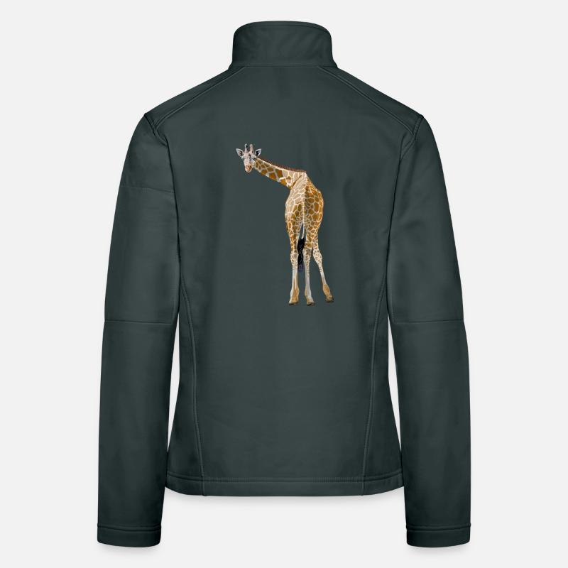 Giraffe grüßt aus der Savanne Frauen Softshelljacke