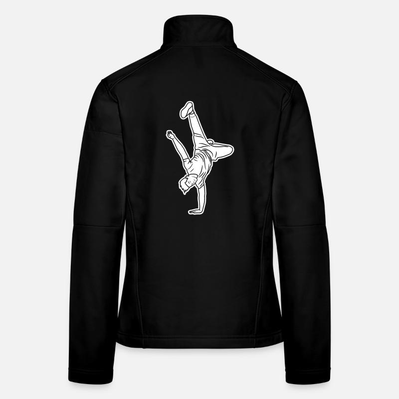 B Boy Sketch Women's Softshell Jacket