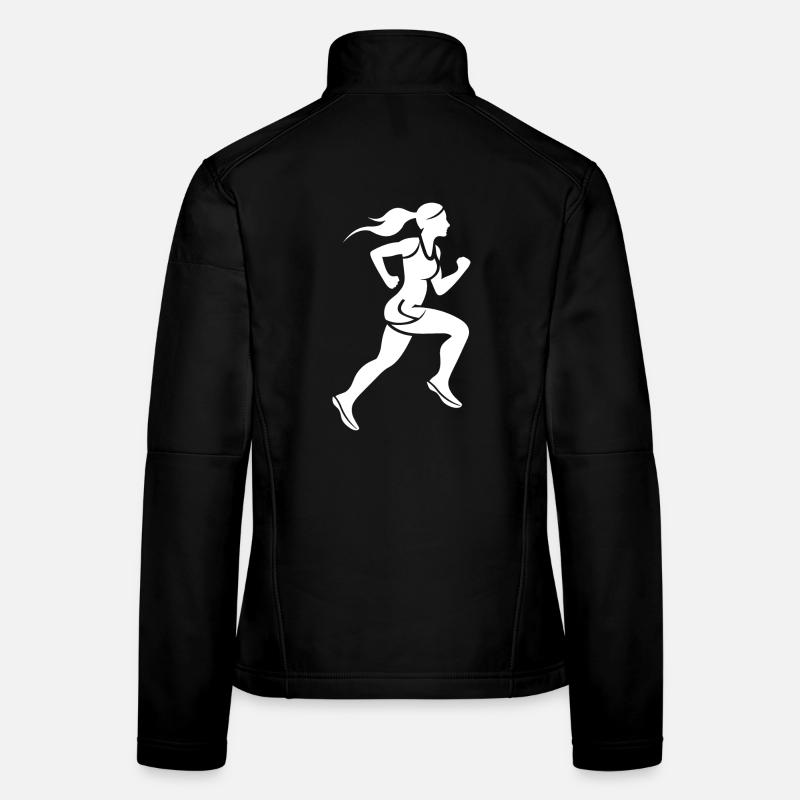Läuferin Frauen Softshelljacke