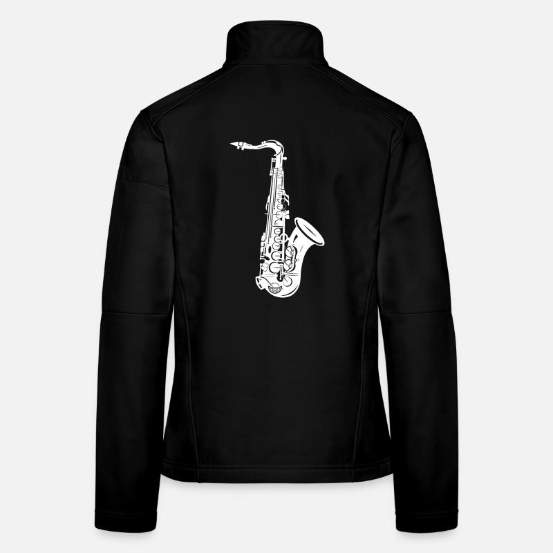 Saxophone Sketch Women's Softshell Jacket