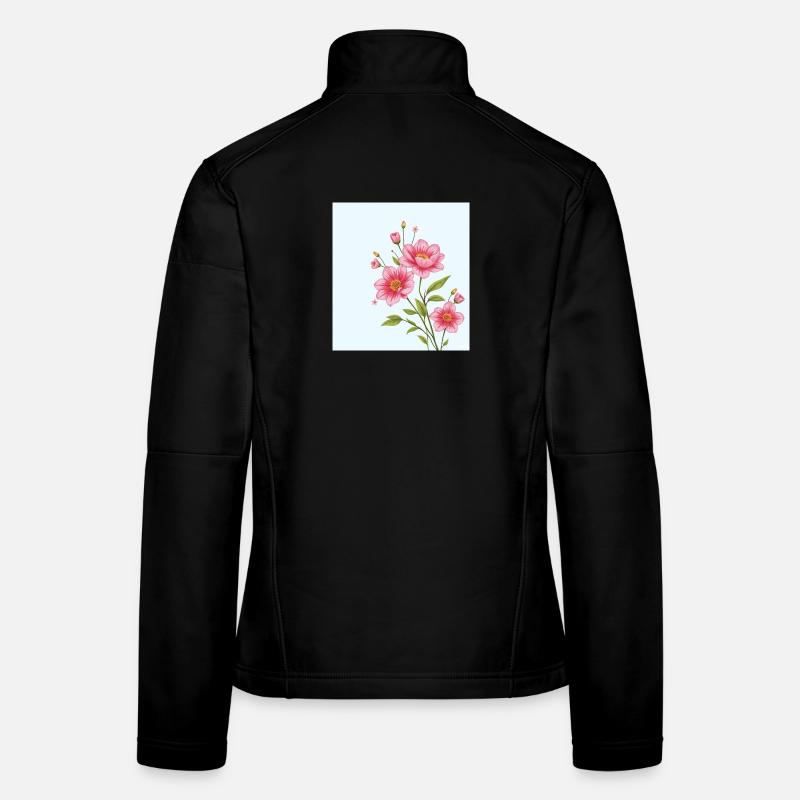 Flower - Women's Softshell Jacket - black