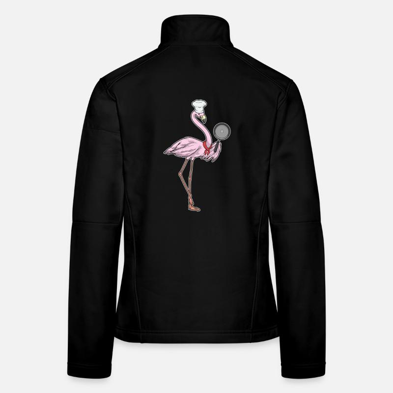 Flamingo Koch Pfanne Kochen Frauen Softshelljacke