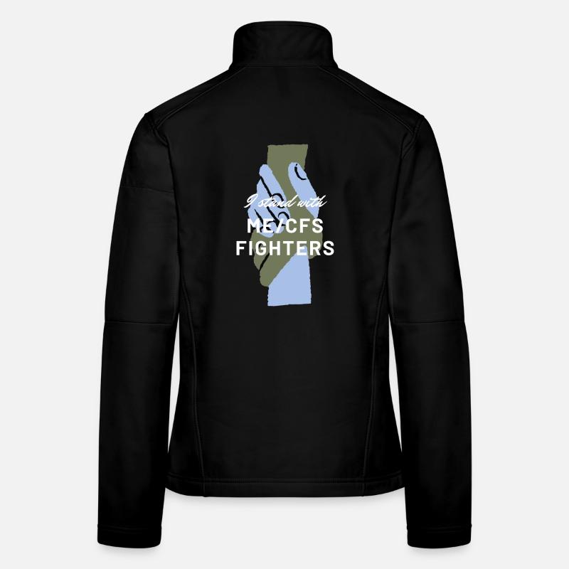 ME/CFS I stand with ME/CFS Fighters white Frauen Softshelljacke