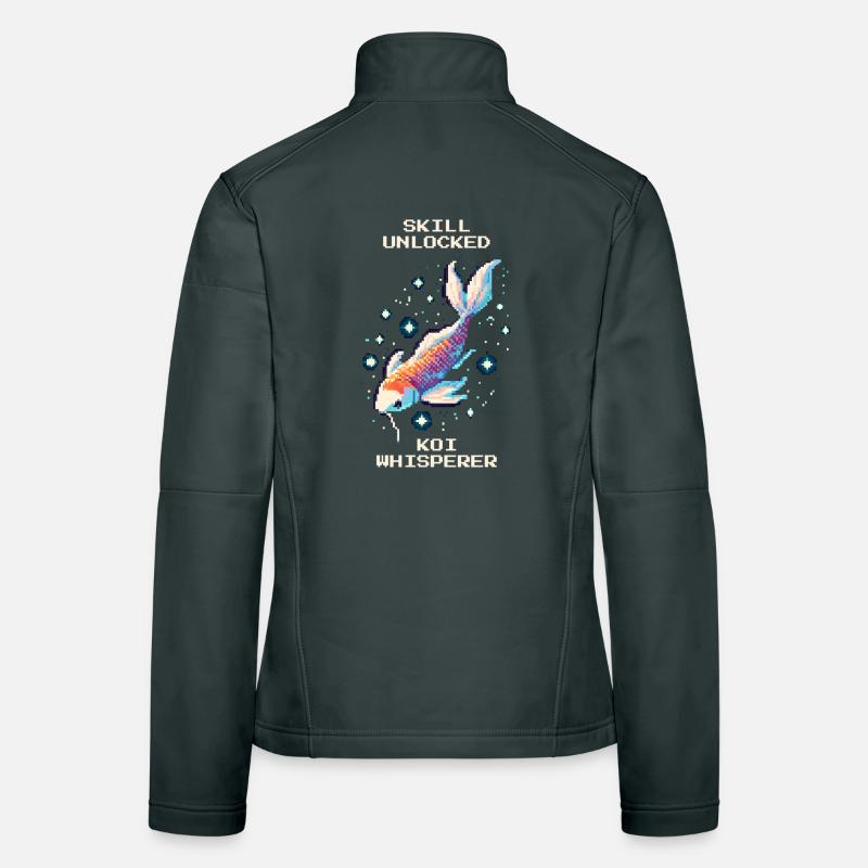 Compétence débloquée : Koi Whisperer | Étang de carpes koï Veste en tissu softshell Femme
