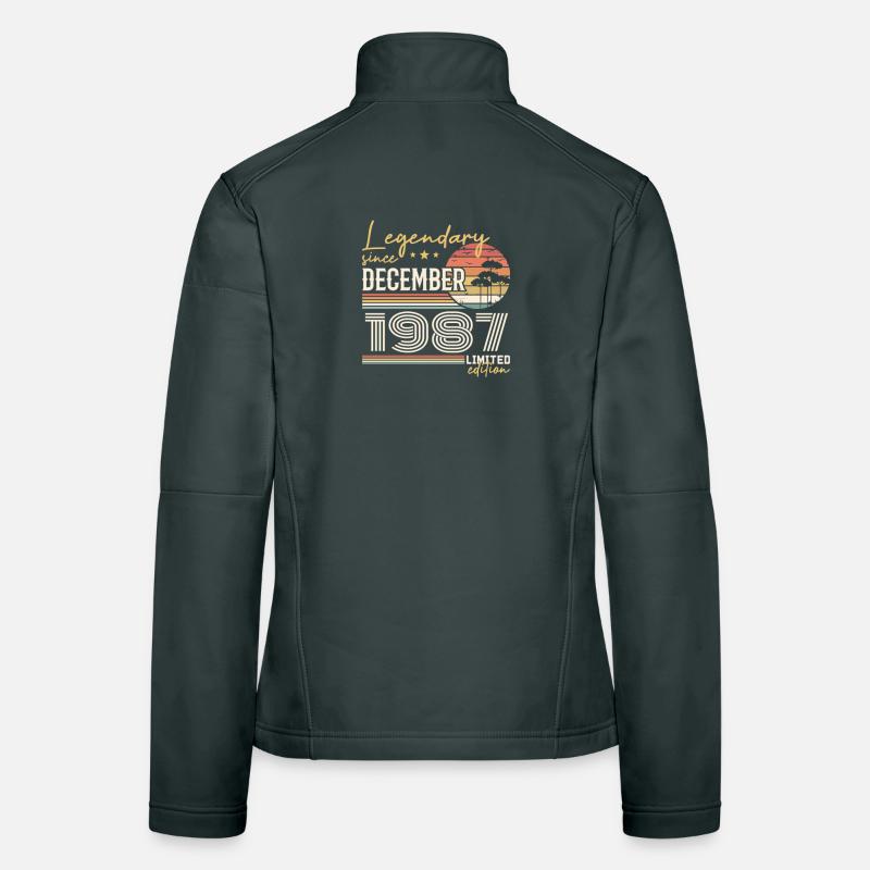December 1987 38th Anniversary Gift Women's Softshell Jacket