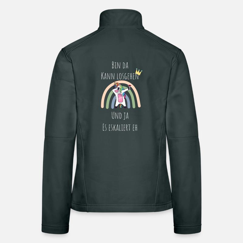 Unicorn Rainbow Escalation Women's Softshell Jacket