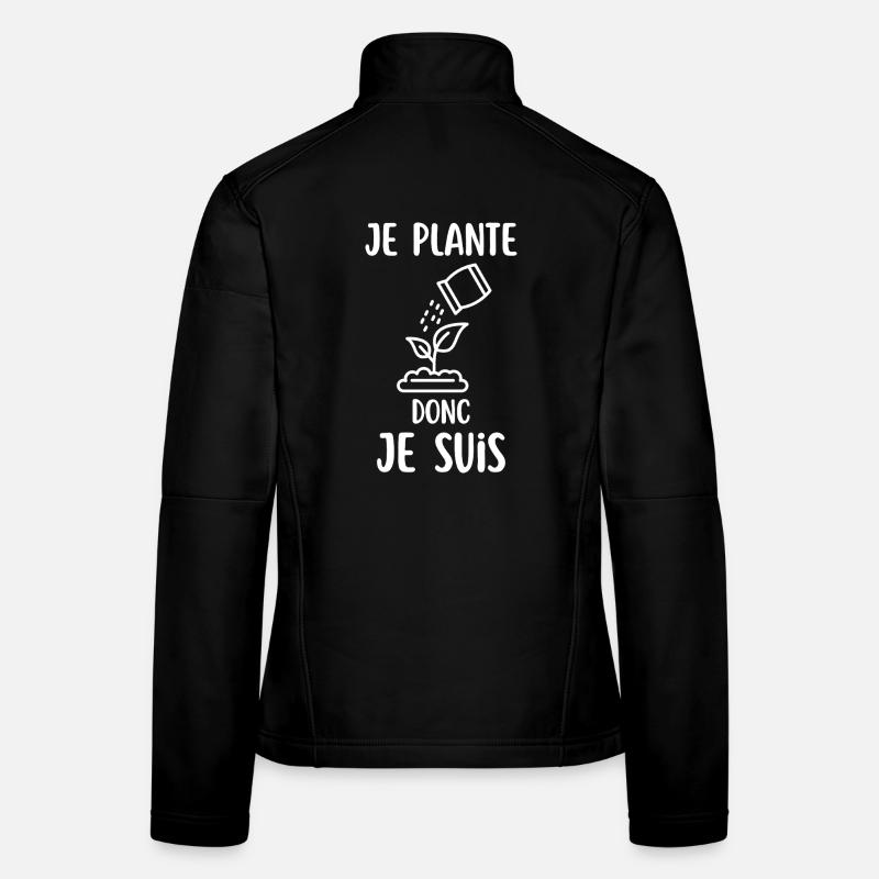Garten Humor Gartenarbeit - Frauen Softshelljacke - Schwarz