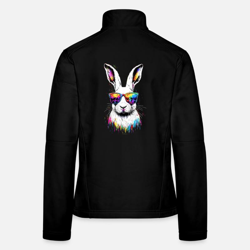 Mountain Rabbit Arctic Hare Albino Rabbit White Rabbit Women's Softshell Jacket