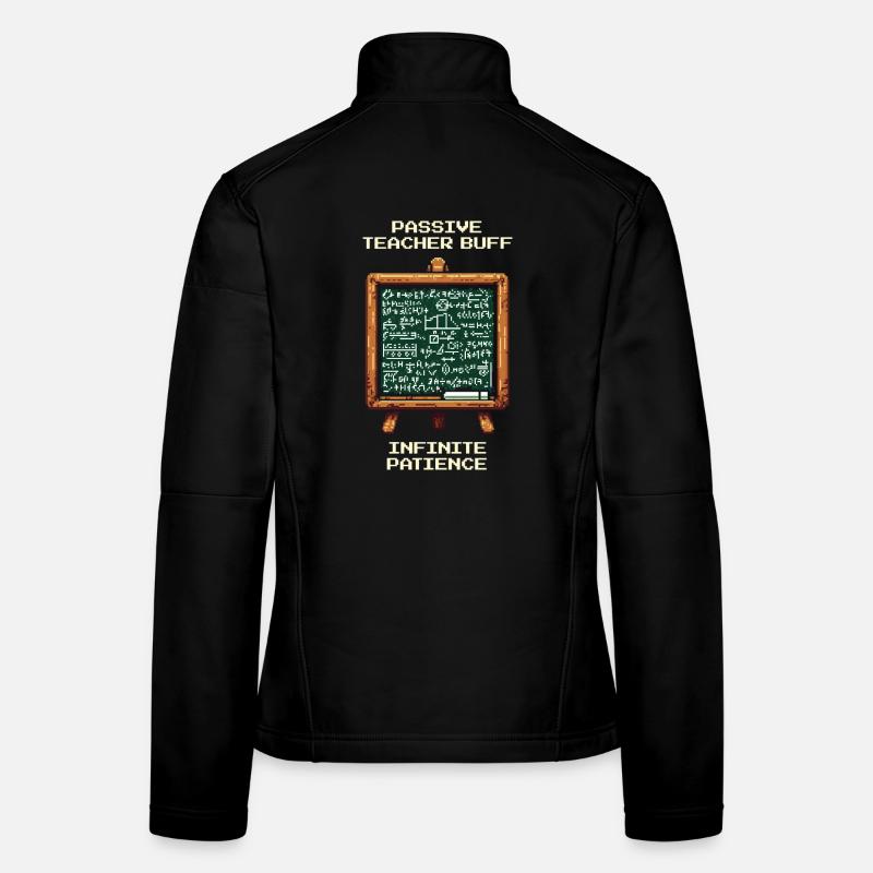 Autonomisation passive de l’enseignant : patience infinie Veste en tissu softshell Femme