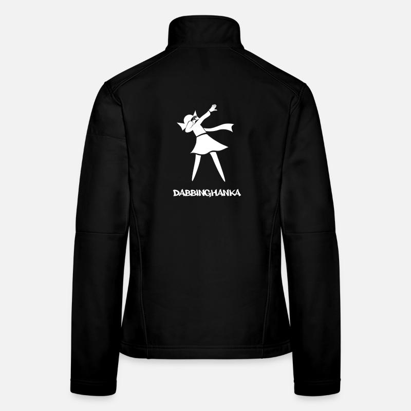 DABBING HANKA - Frauen Softshelljacke - Schwarz