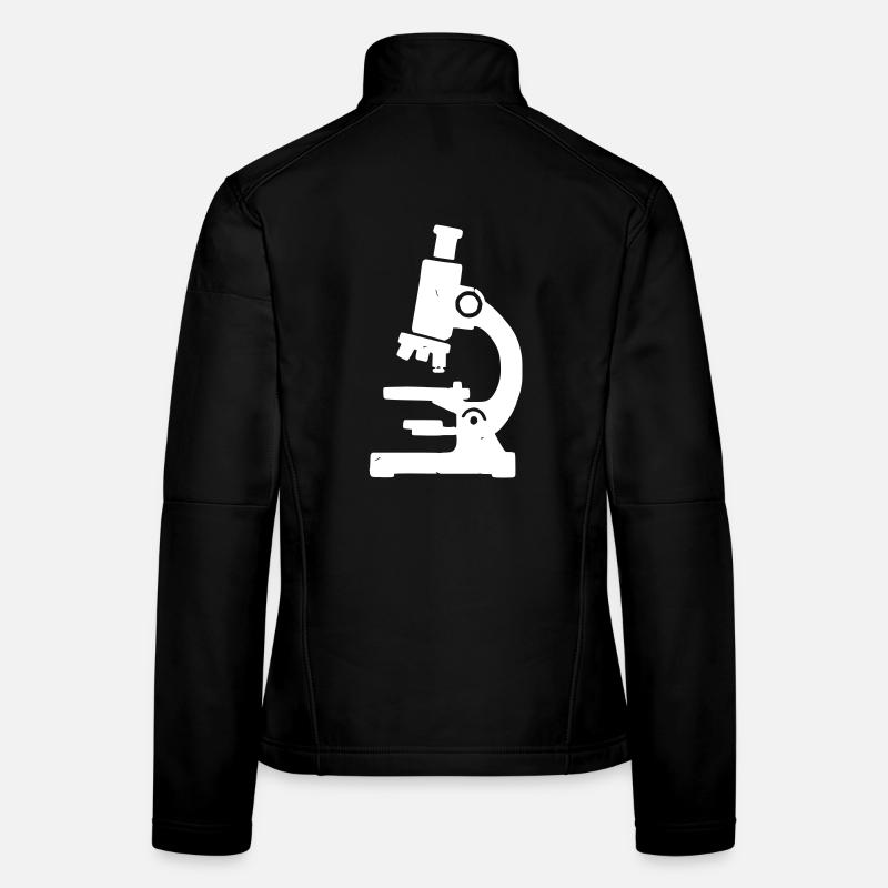 Mikroskop Stempel Textur Frauen Softshelljacke