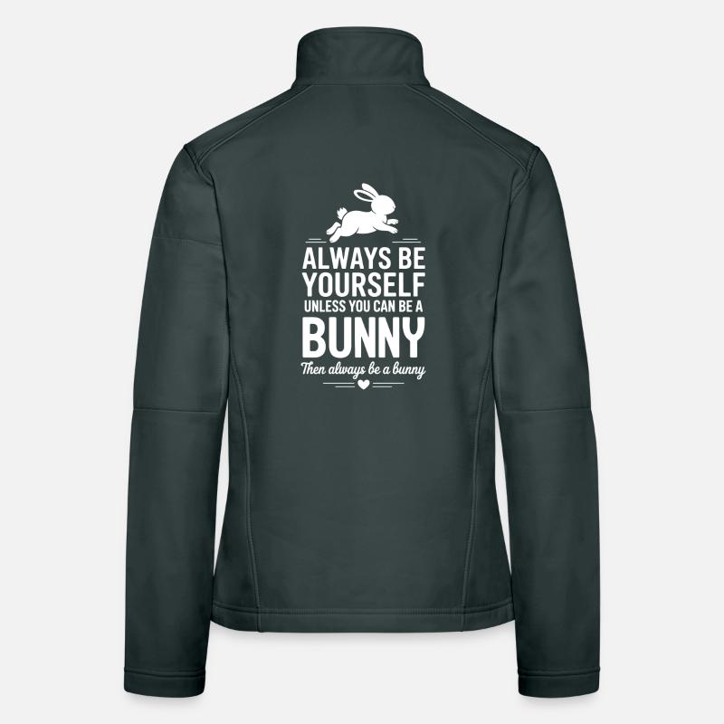 Expressions de lapins Drôle de cadeau de lapin Veste en tissu softshell Femme