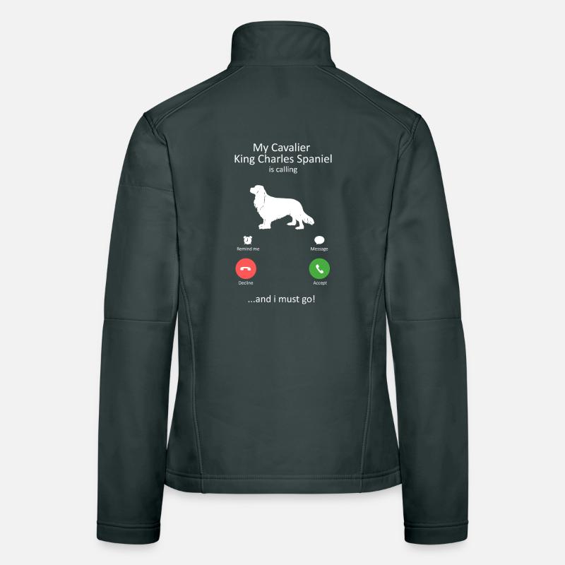 Cavalier King Charles Spaniel ruft Design Frauen Softshelljacke