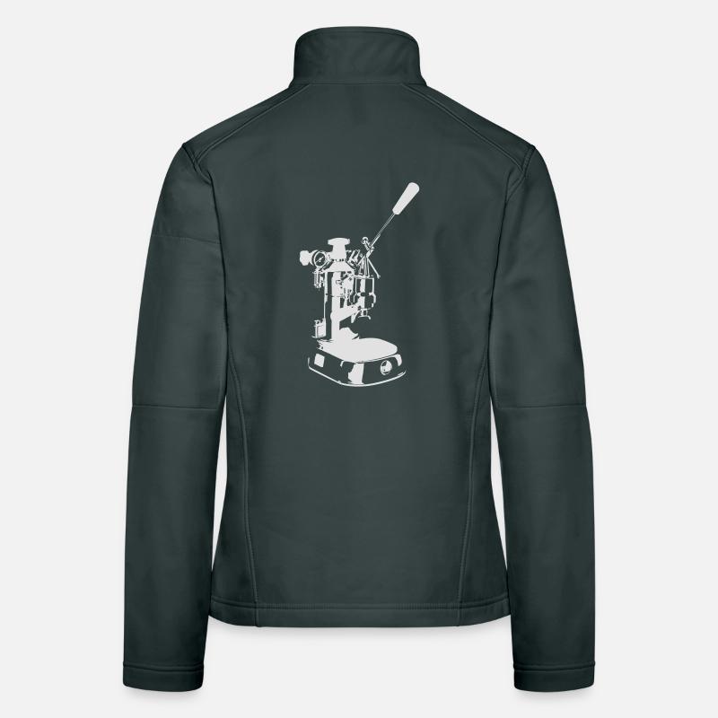 Maschine solo - White Frauen Softshelljacke