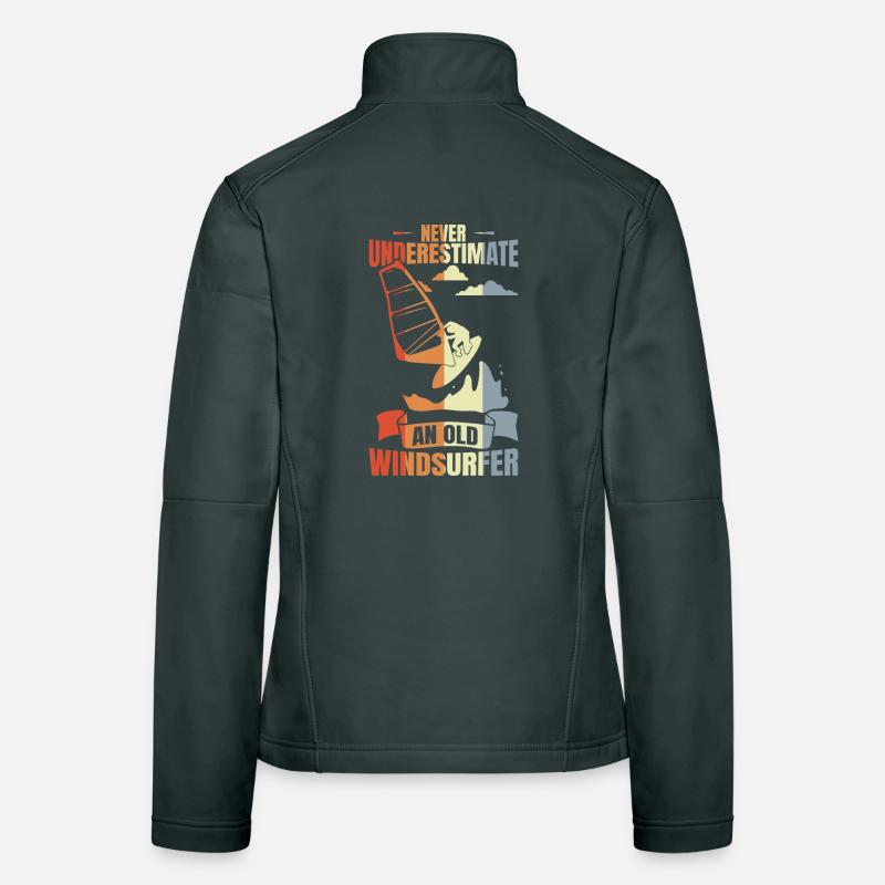 Windsurfer Großvater Frauen Softshelljacke