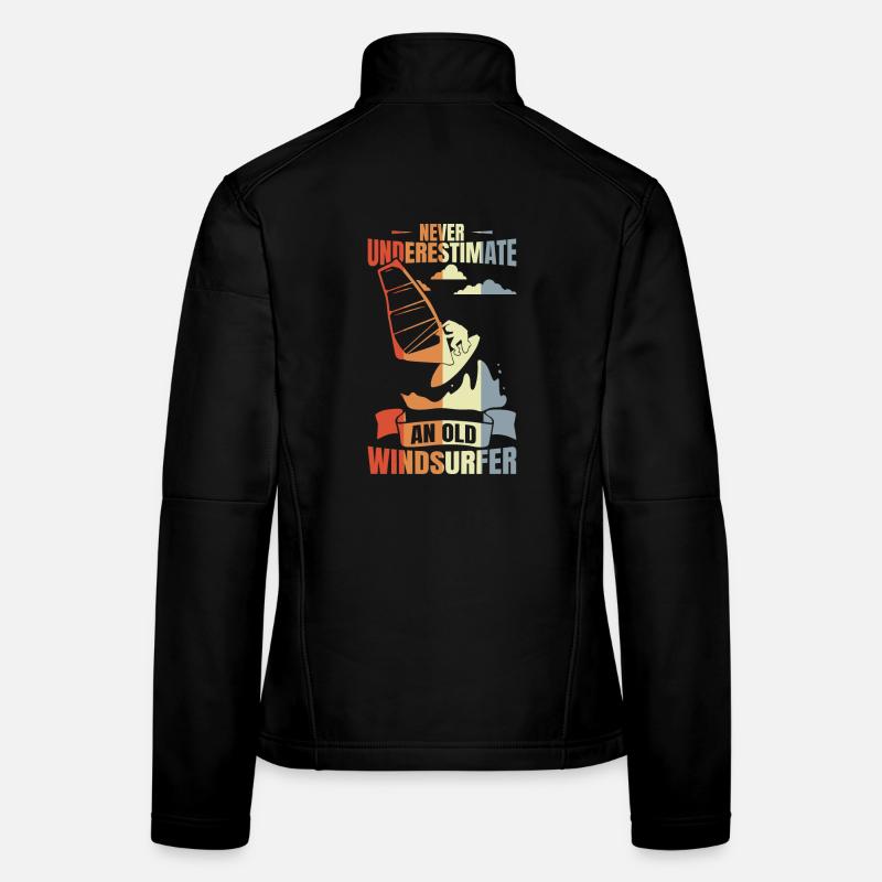 Windsurfer Großvater Frauen Softshelljacke