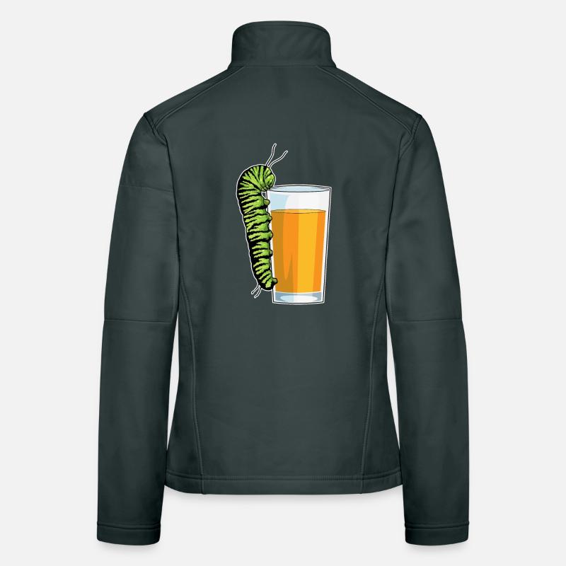 Raupe Orangensaft Frauen Softshelljacke