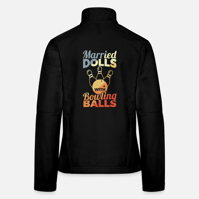 Bowling Mädchen Frauen Softshelljacke
