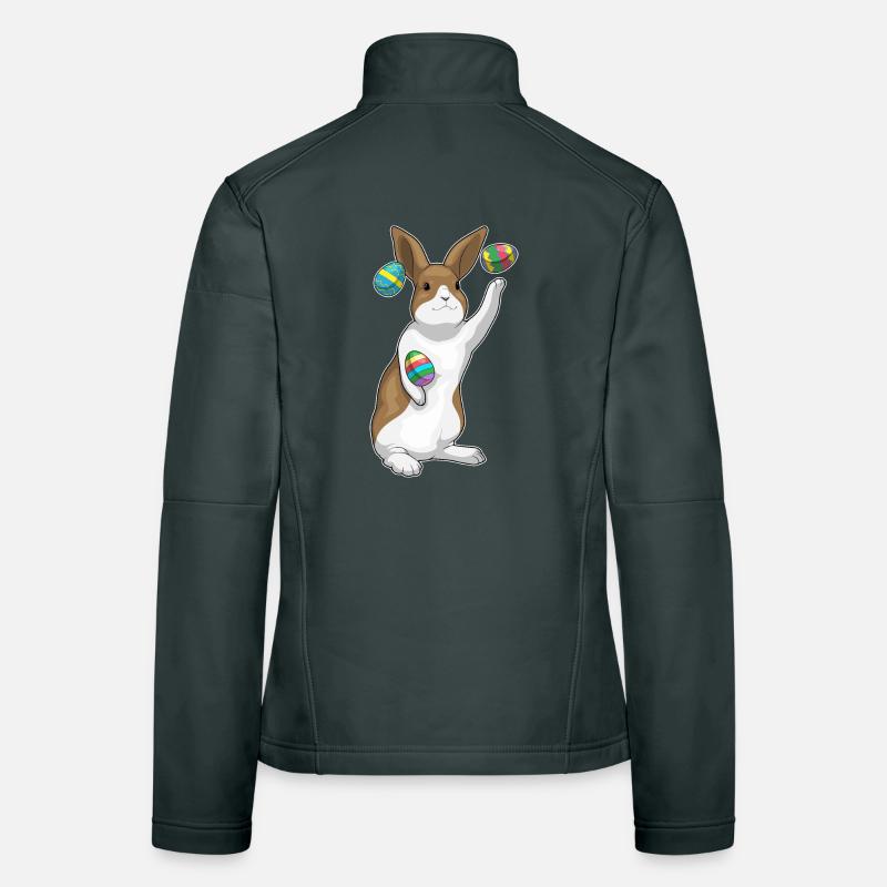 Bunny Easter Juggling Women's Softshell Jacket